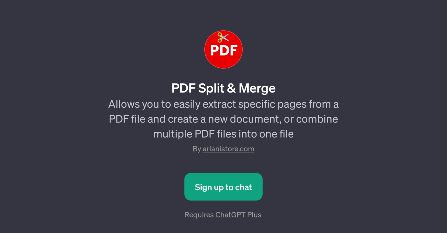 PDF Split & Merge website