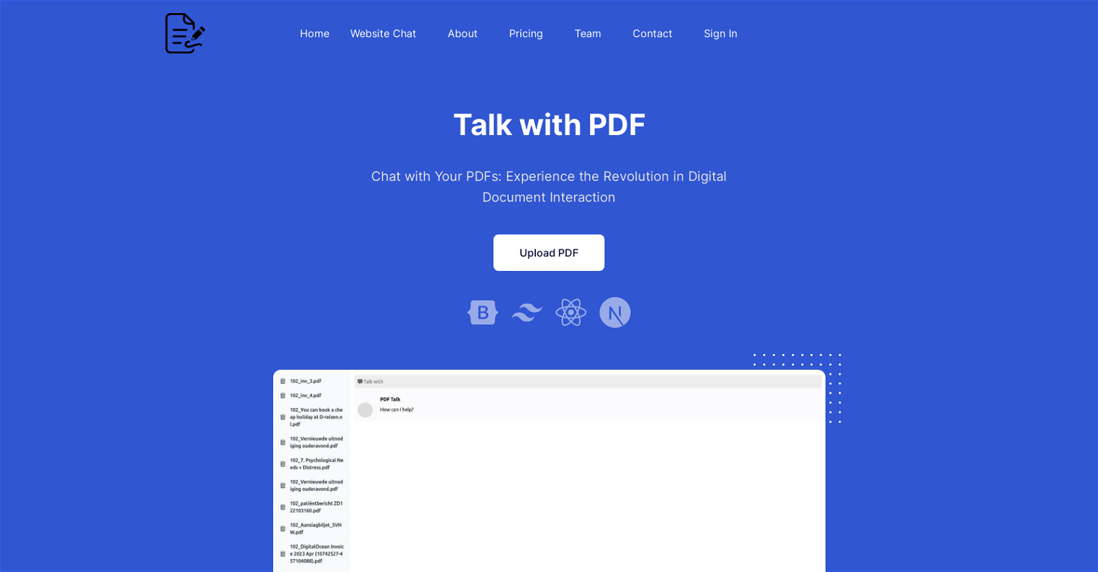 PDF Talk website