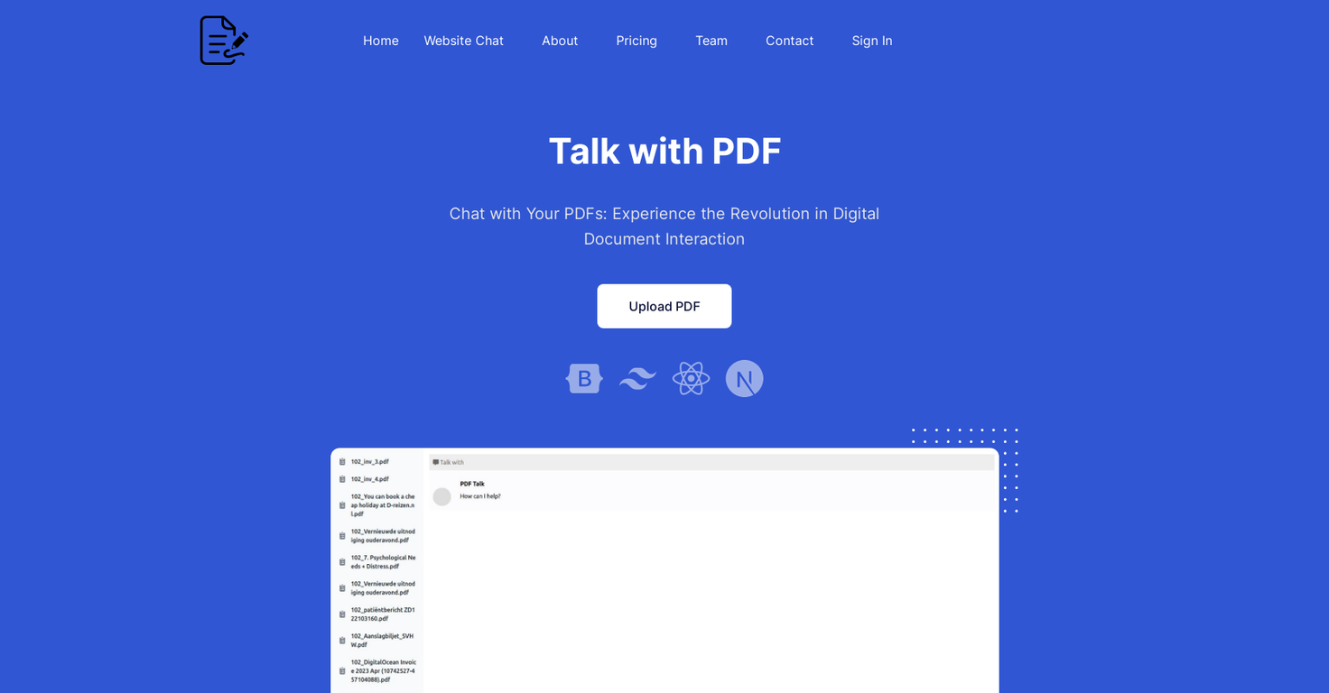 PDF Talk website