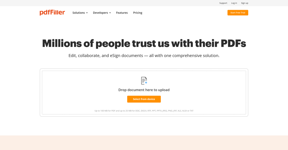 pdfFiller website