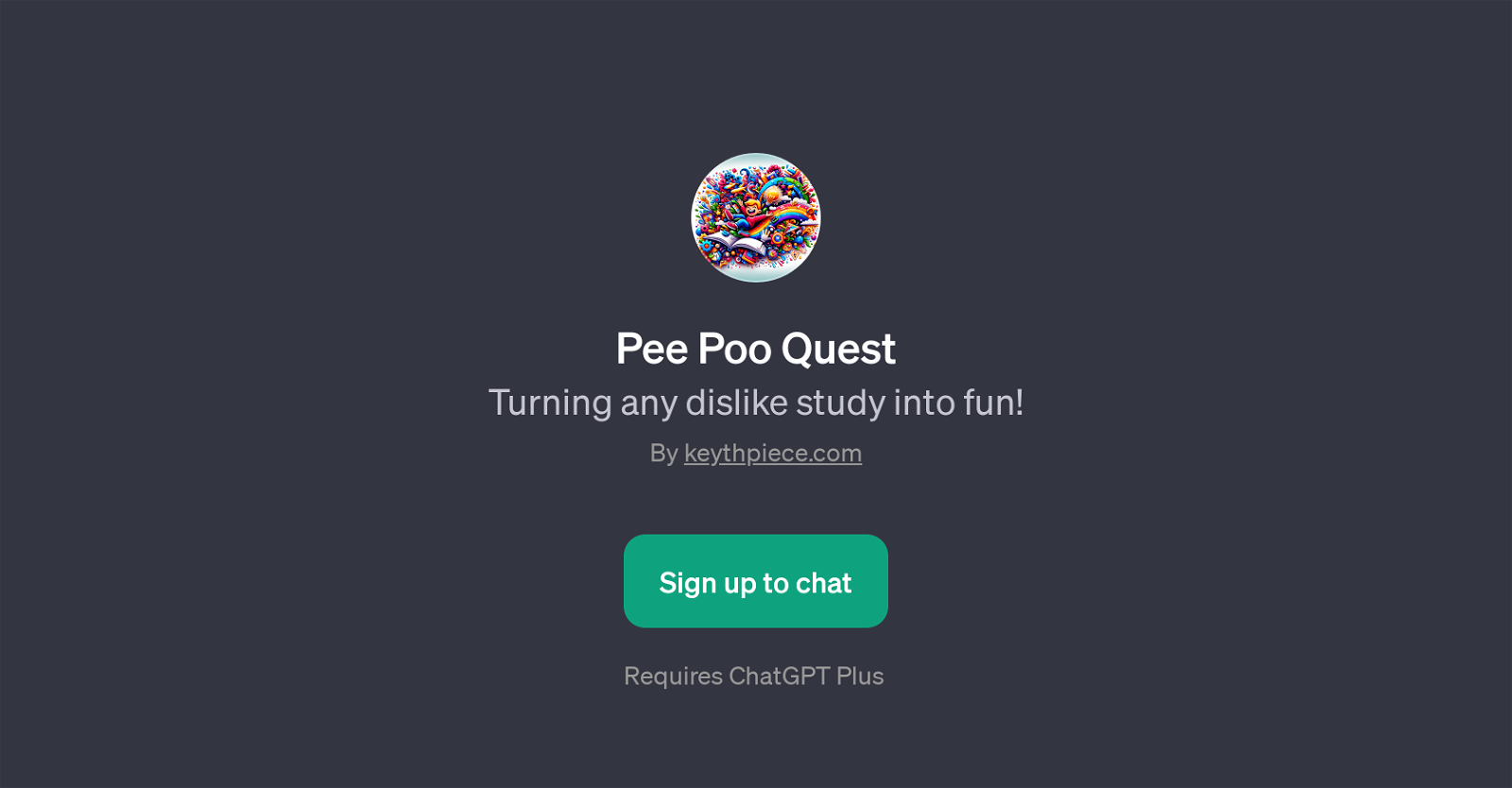 Pee Poo Quest website