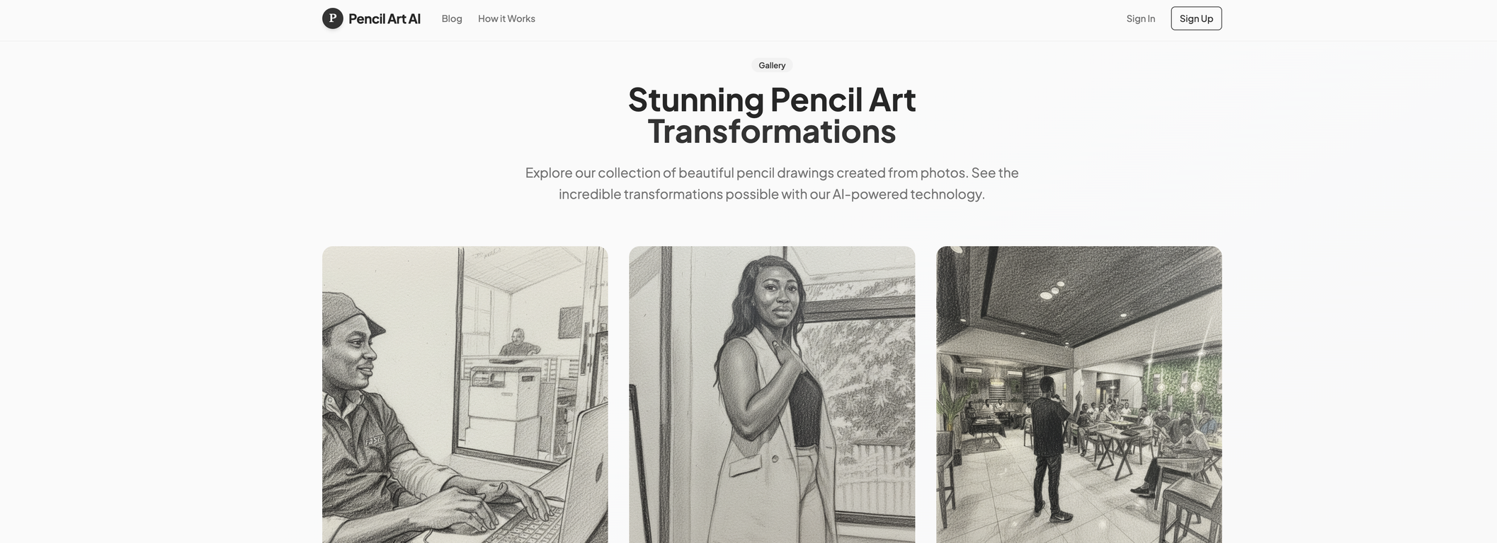 PencilArt website