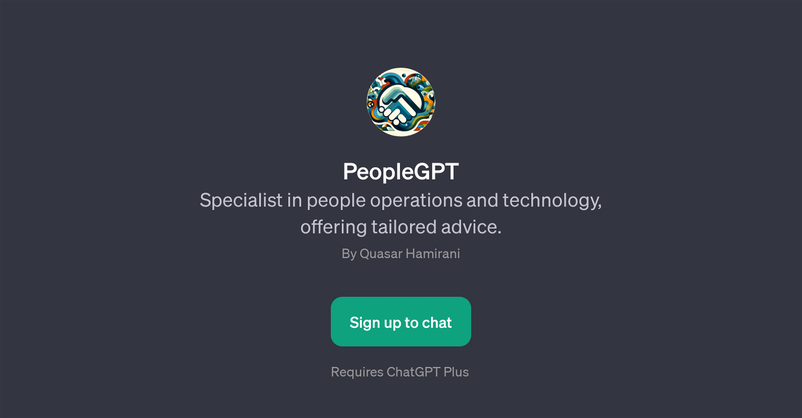 PeopleGPT website