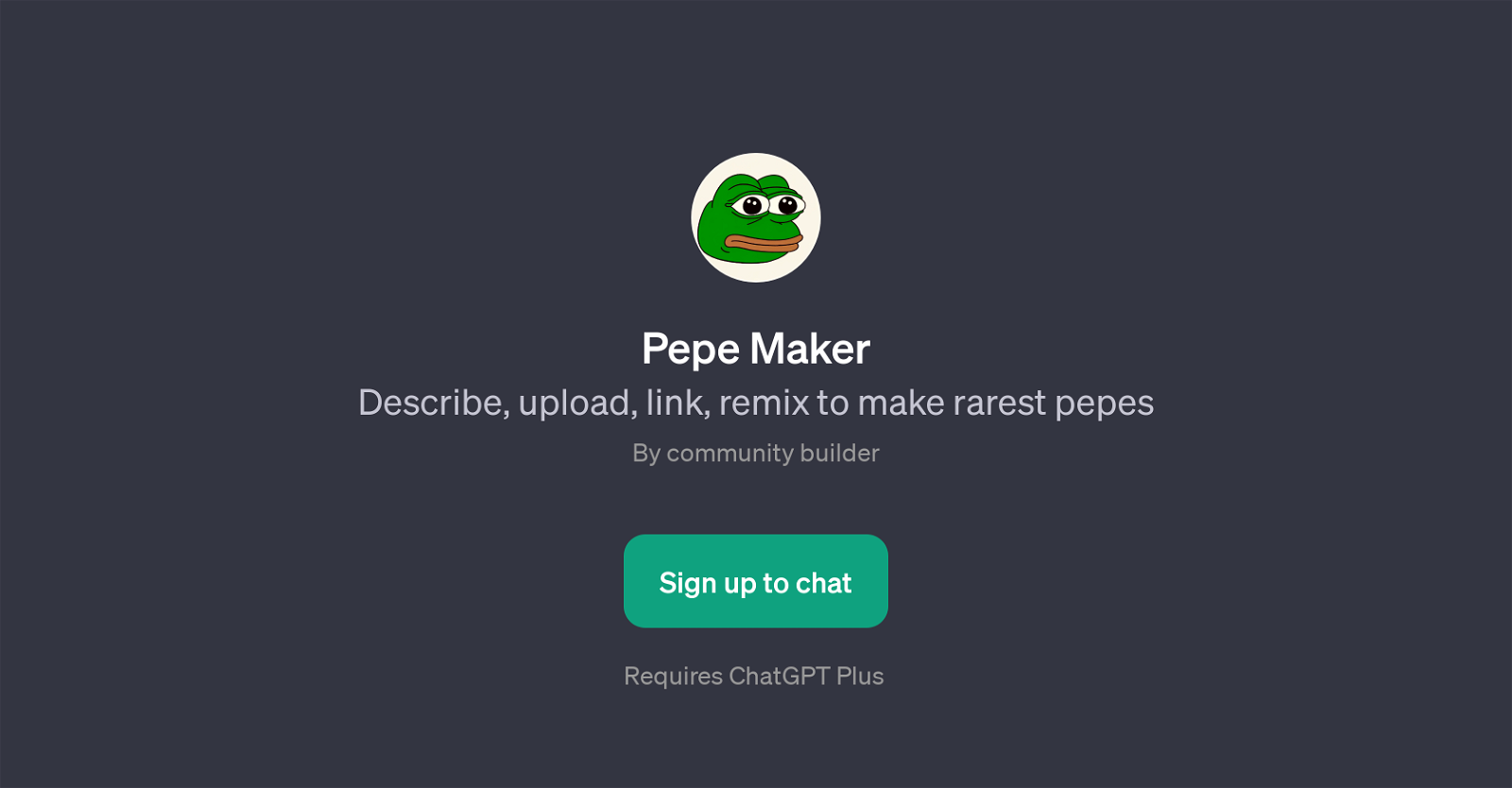 Pepe Maker website