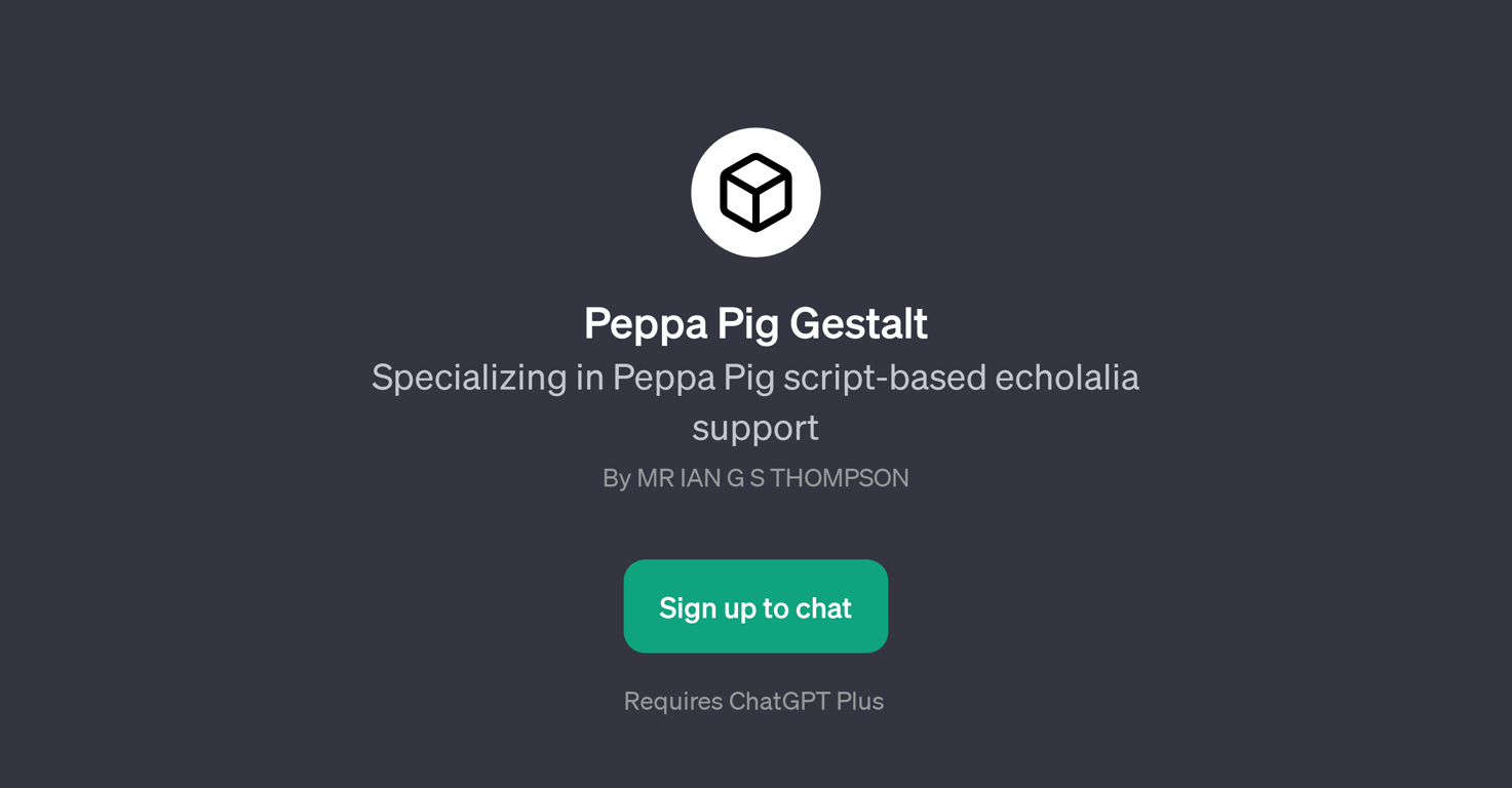 Peppa Pig Gestalt website