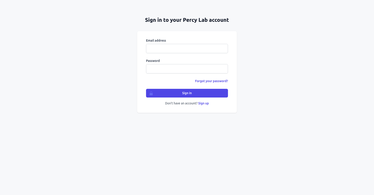 Percy Lab website