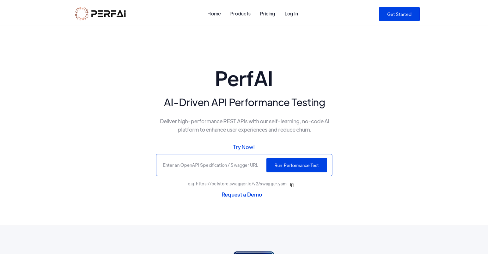 PerfAI website
