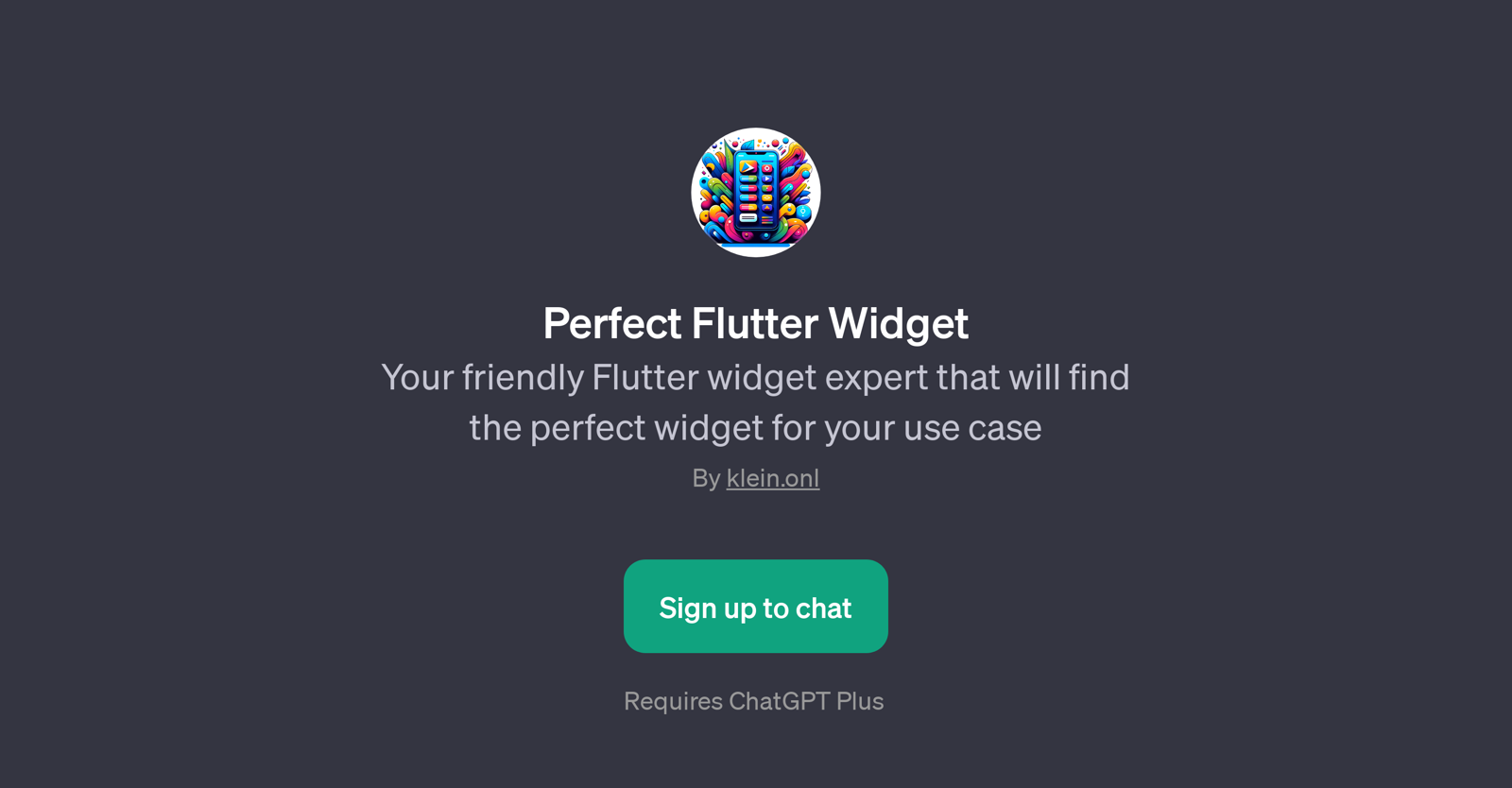 Perfect Flutter Widget website