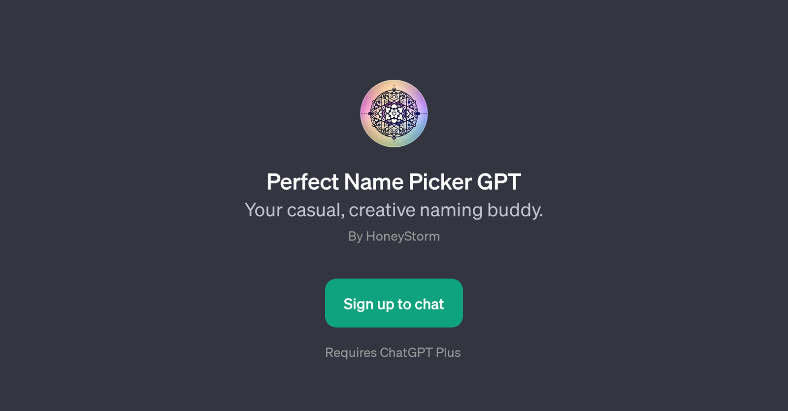 Perfect Name Picker GPT website