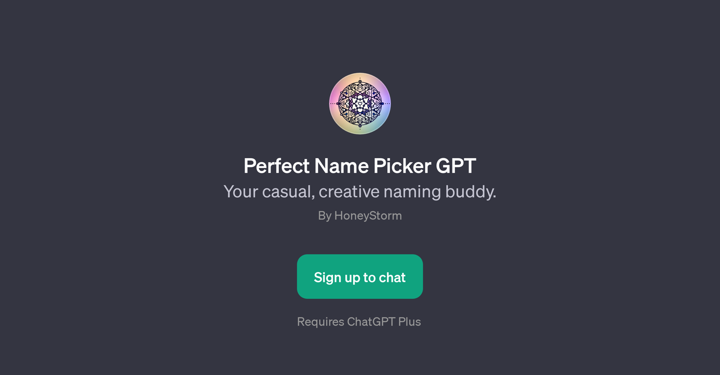 Perfect Name Picker GPT website