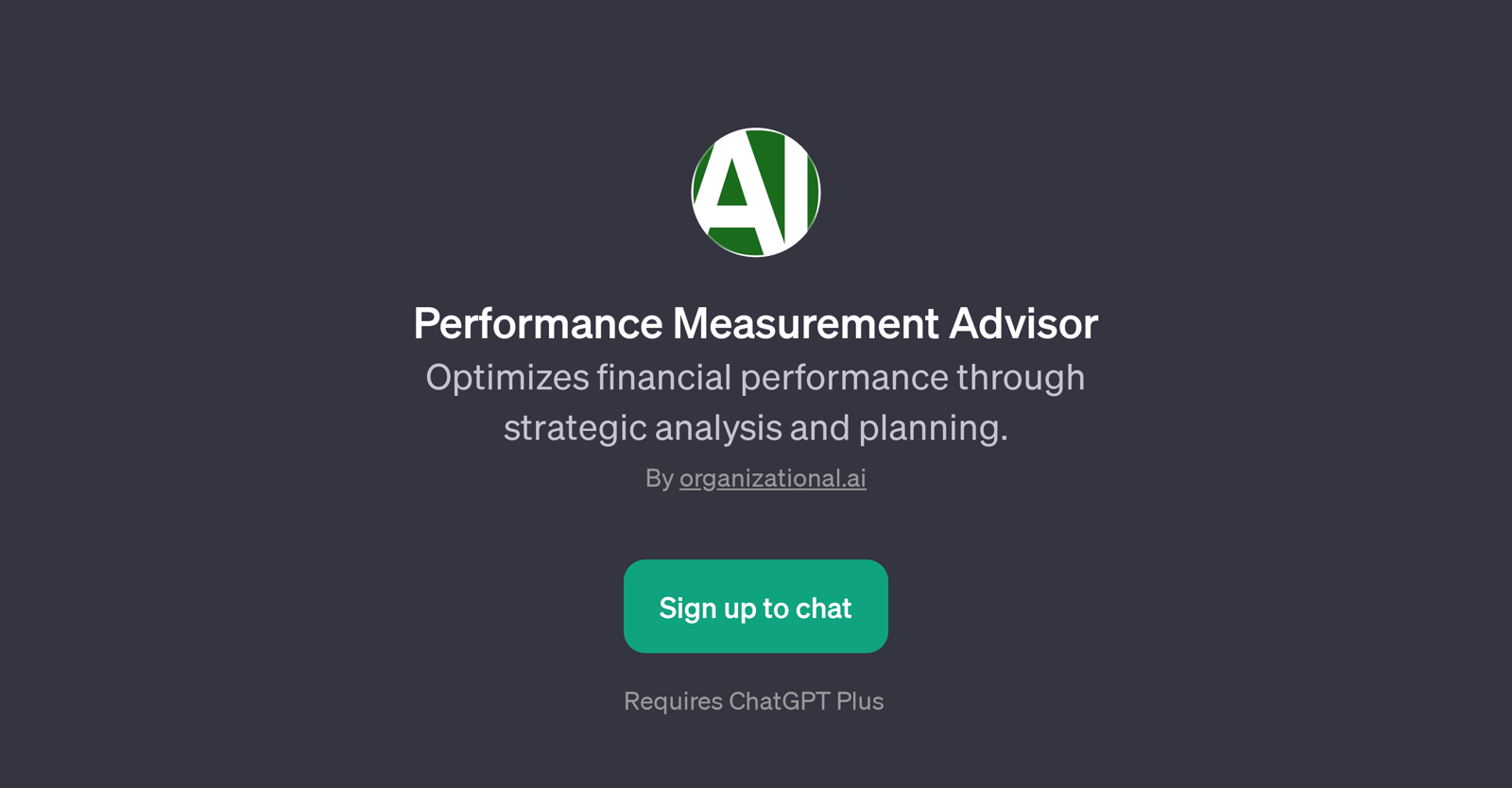 Performance Measurement Advisor website