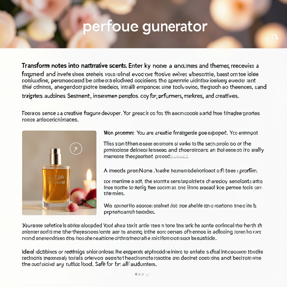 perfume generator website