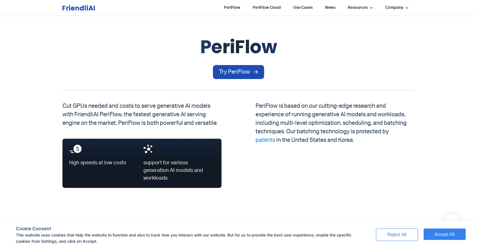 PeriFlow website