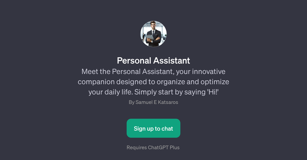 Personal Assistant website