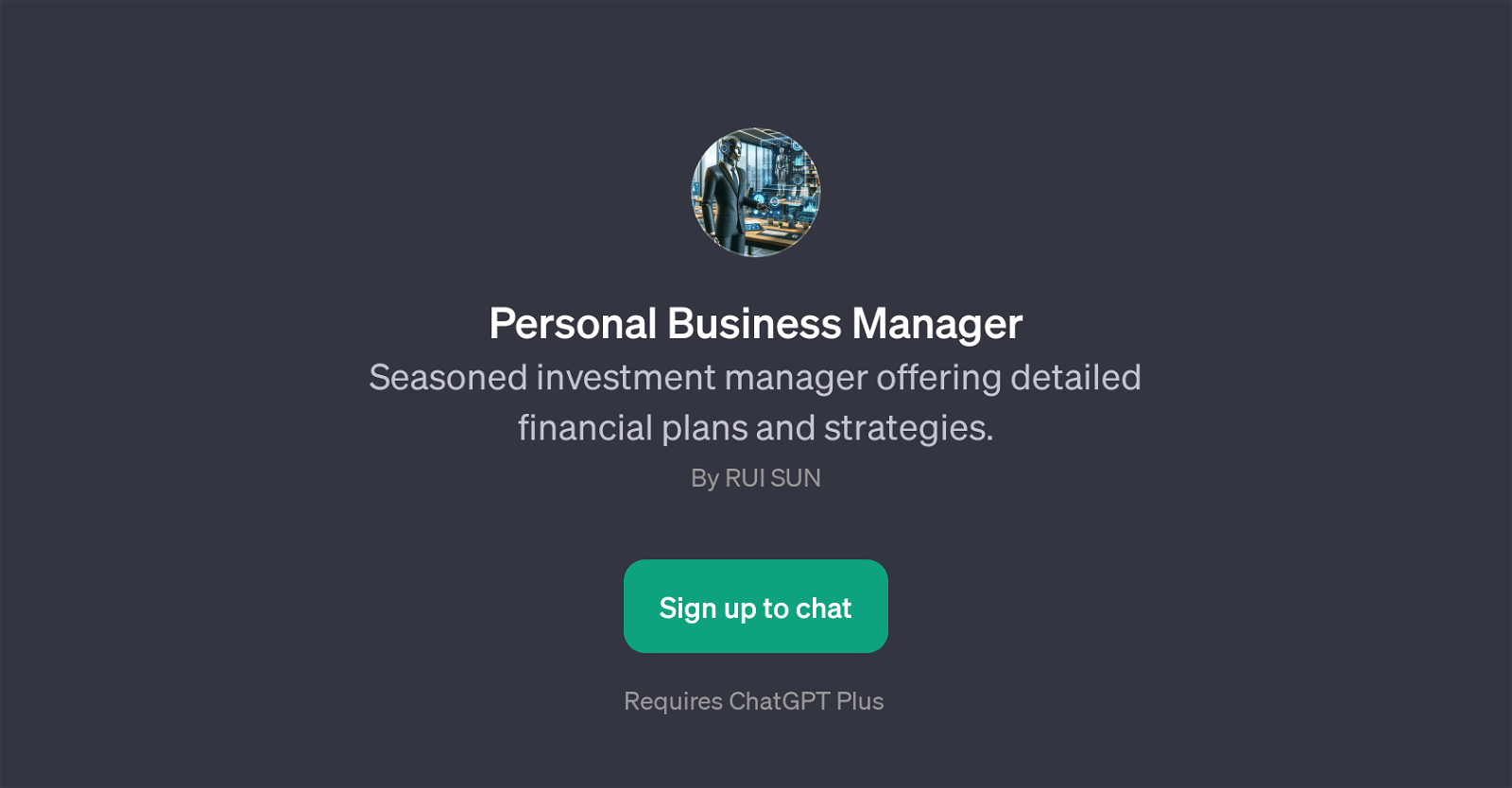 Personal Business Manager website