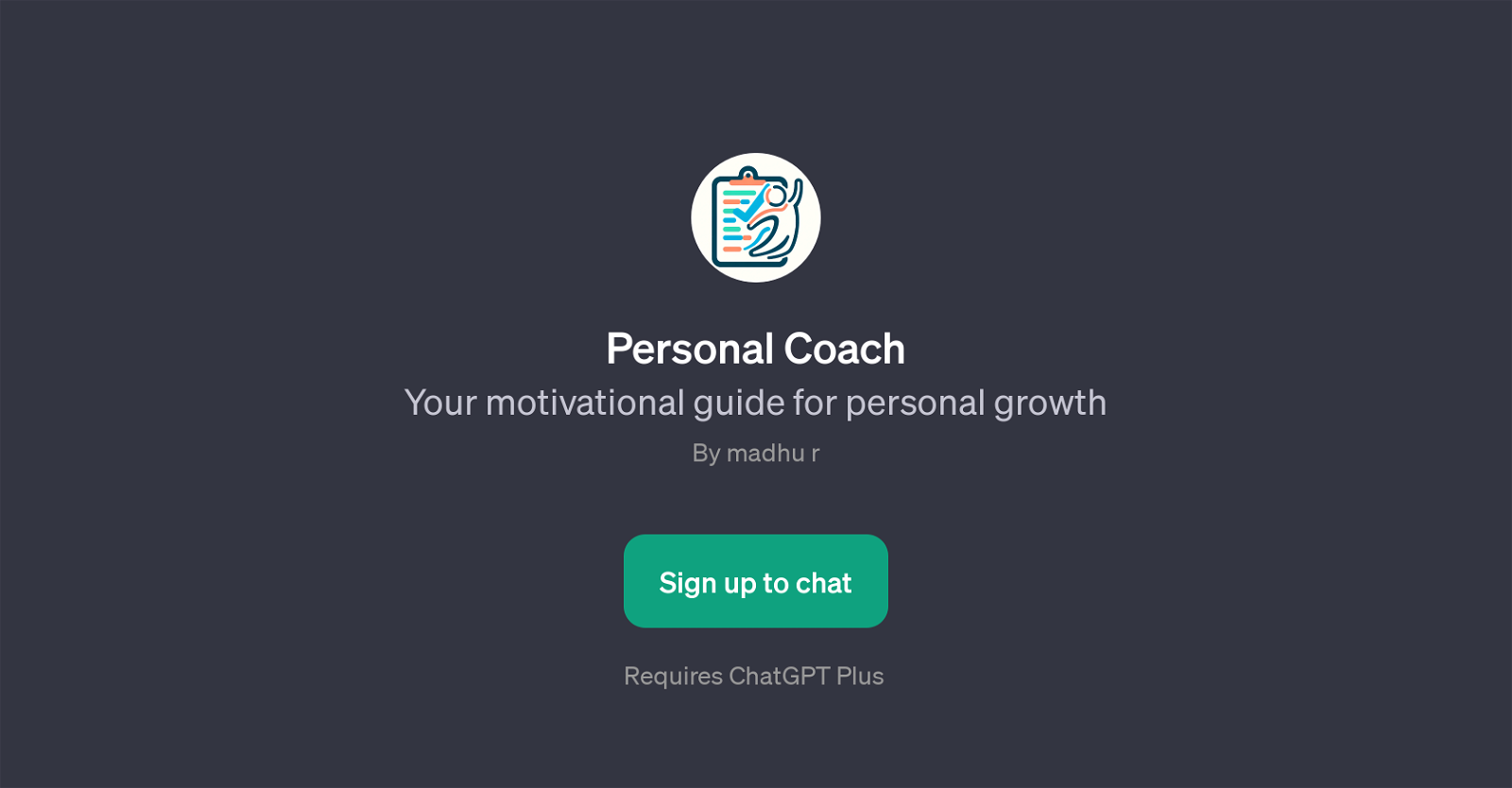 Personal Coach website