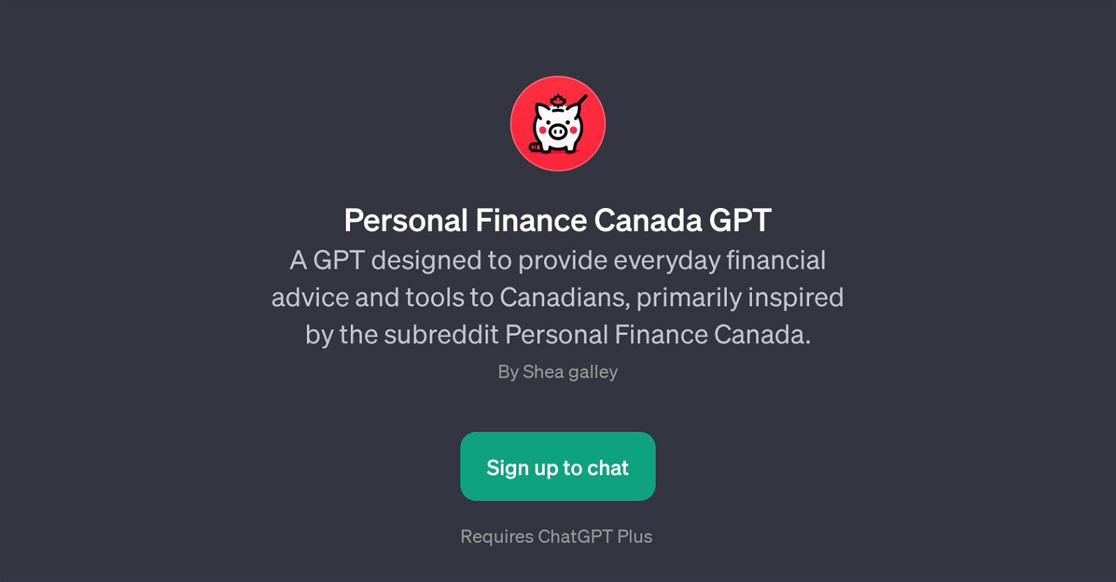 Personal Finance Canada GPT website