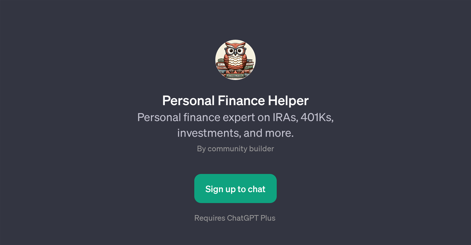 Personal Finance Helper website