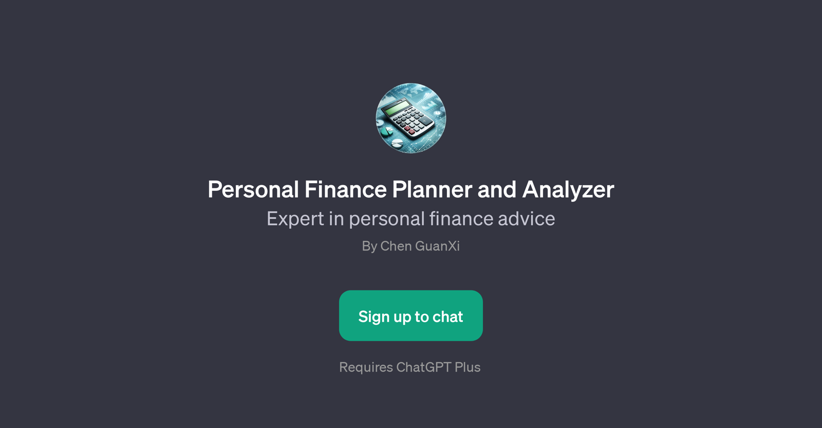 Personal Finance Planner and Analyzer website