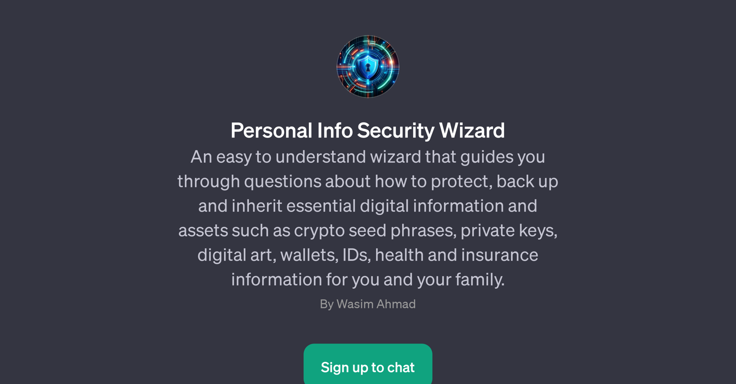 Personal Info Security Wizard website