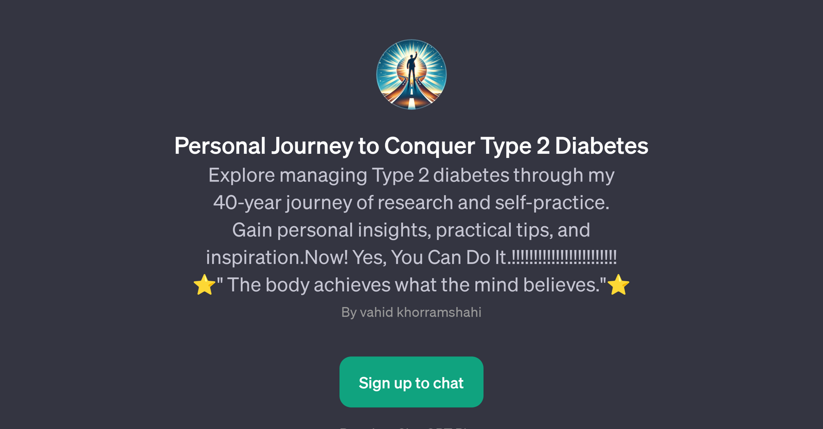 Personal Journey to Conquer Type 2 Diabetes website