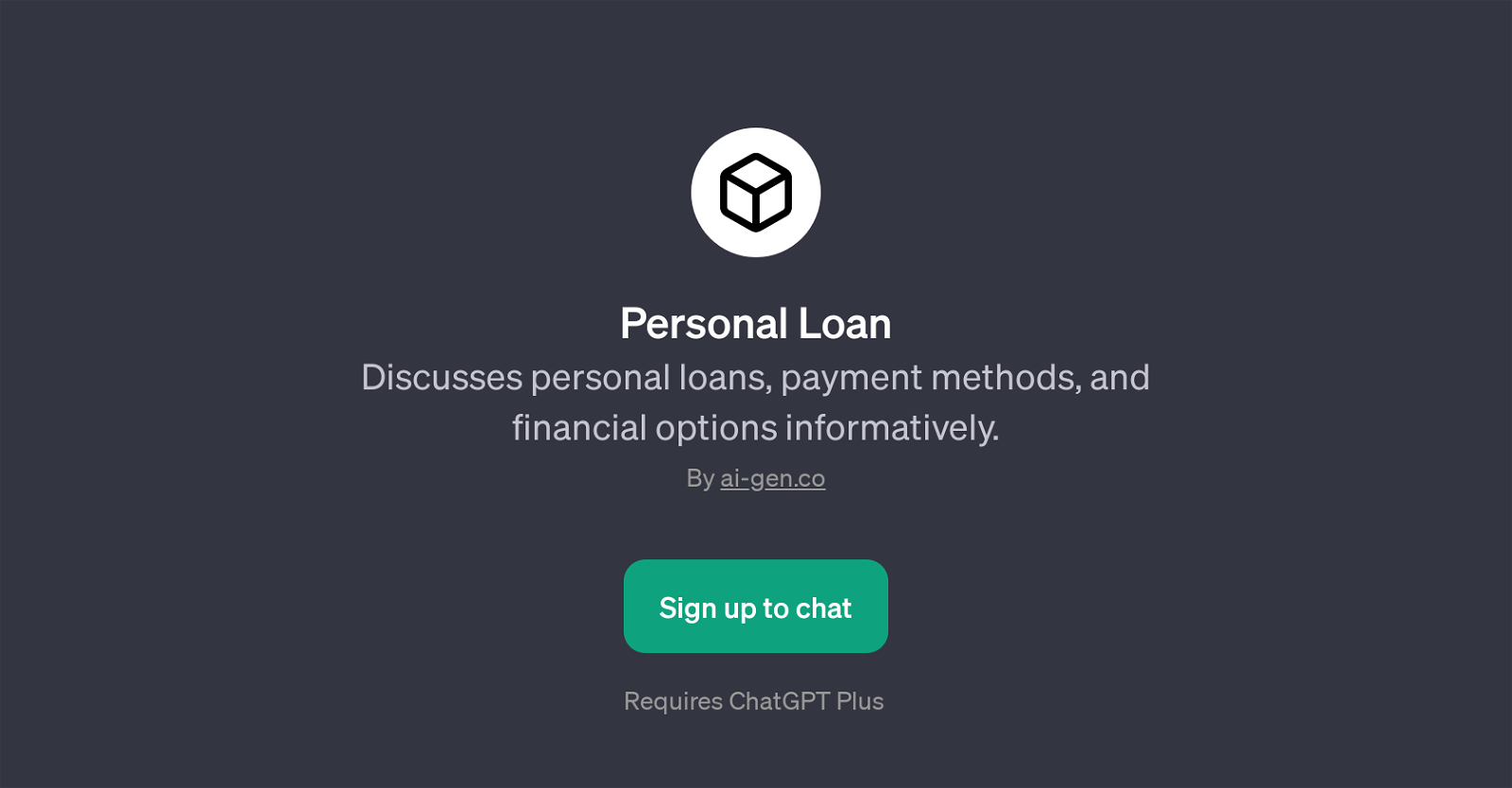 Personal Loan website