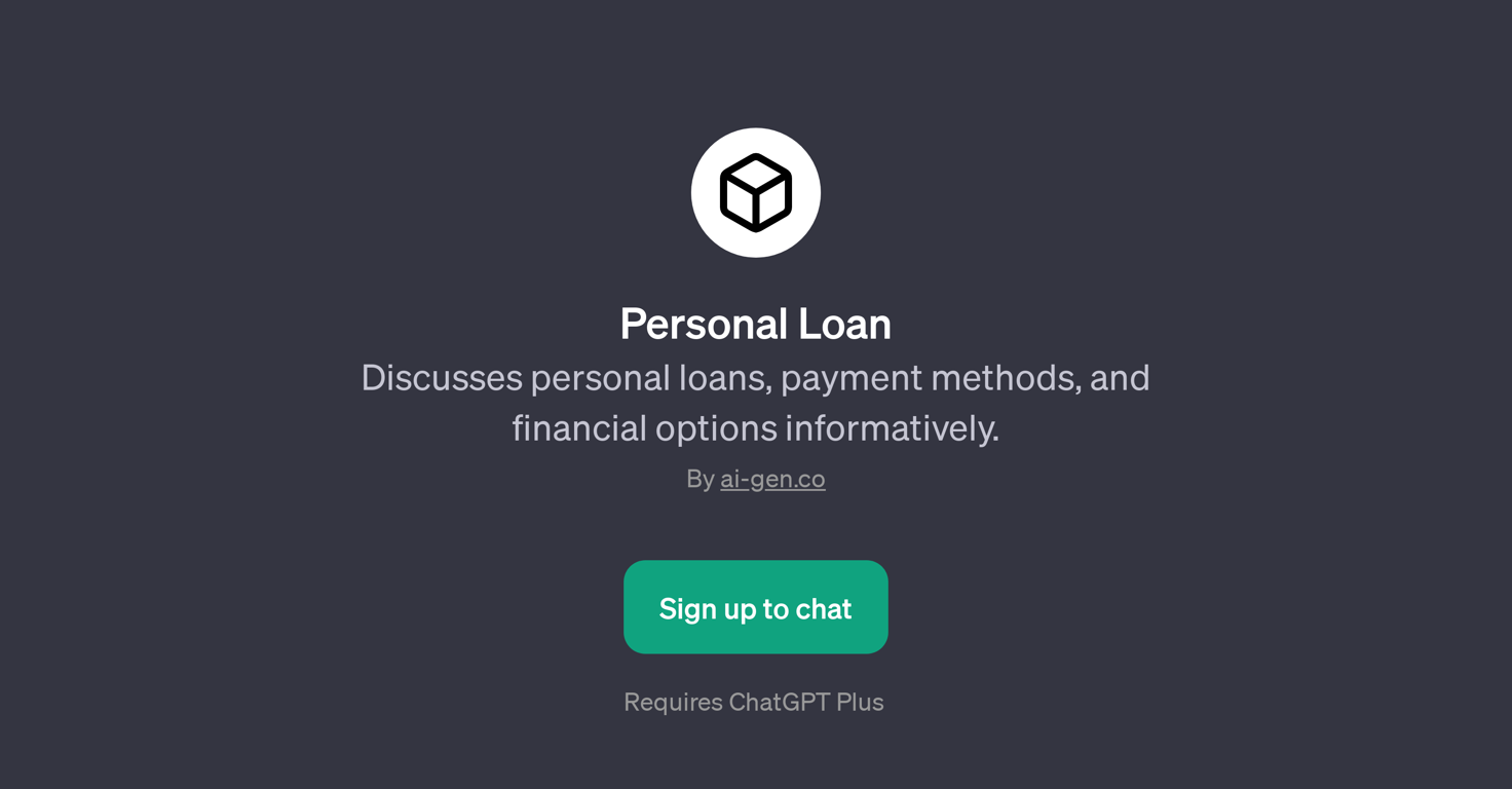Personal Loan website