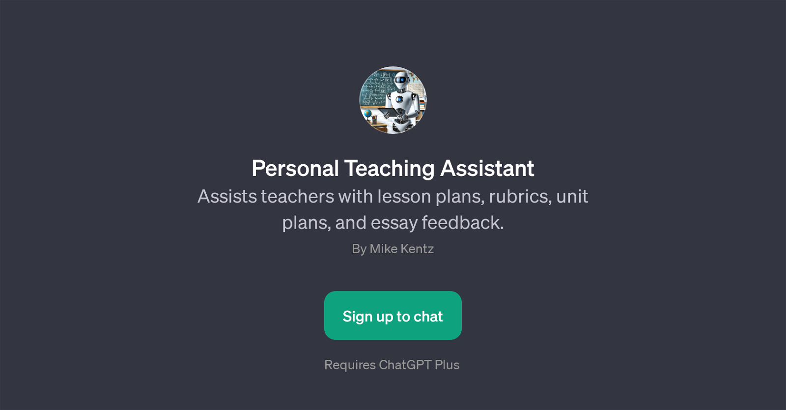 Personal Teaching Assistant website