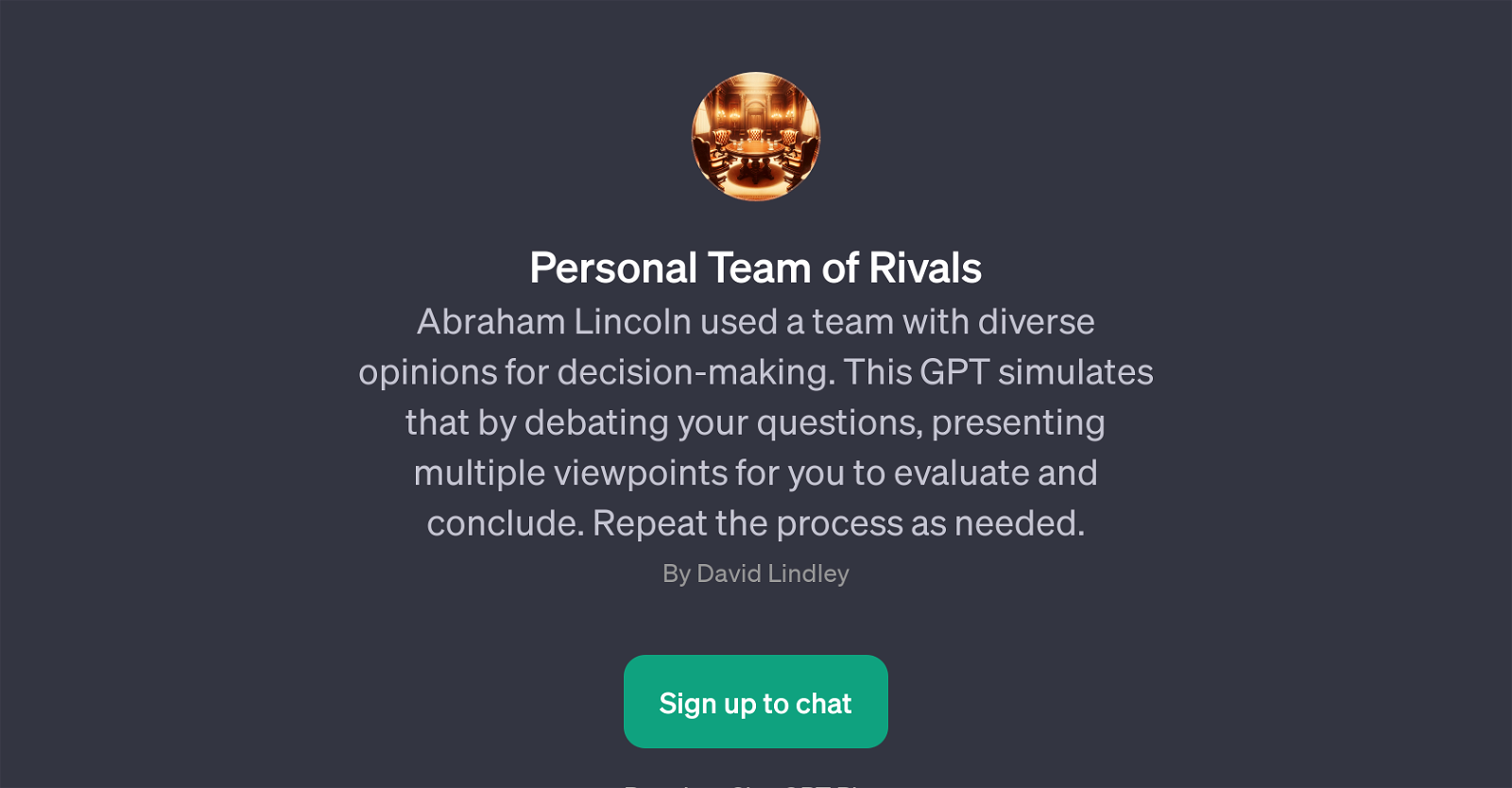 Personal Team of Rivals website