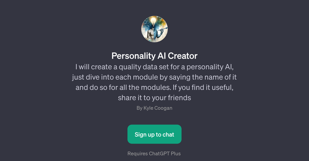 Personality AI Creator website