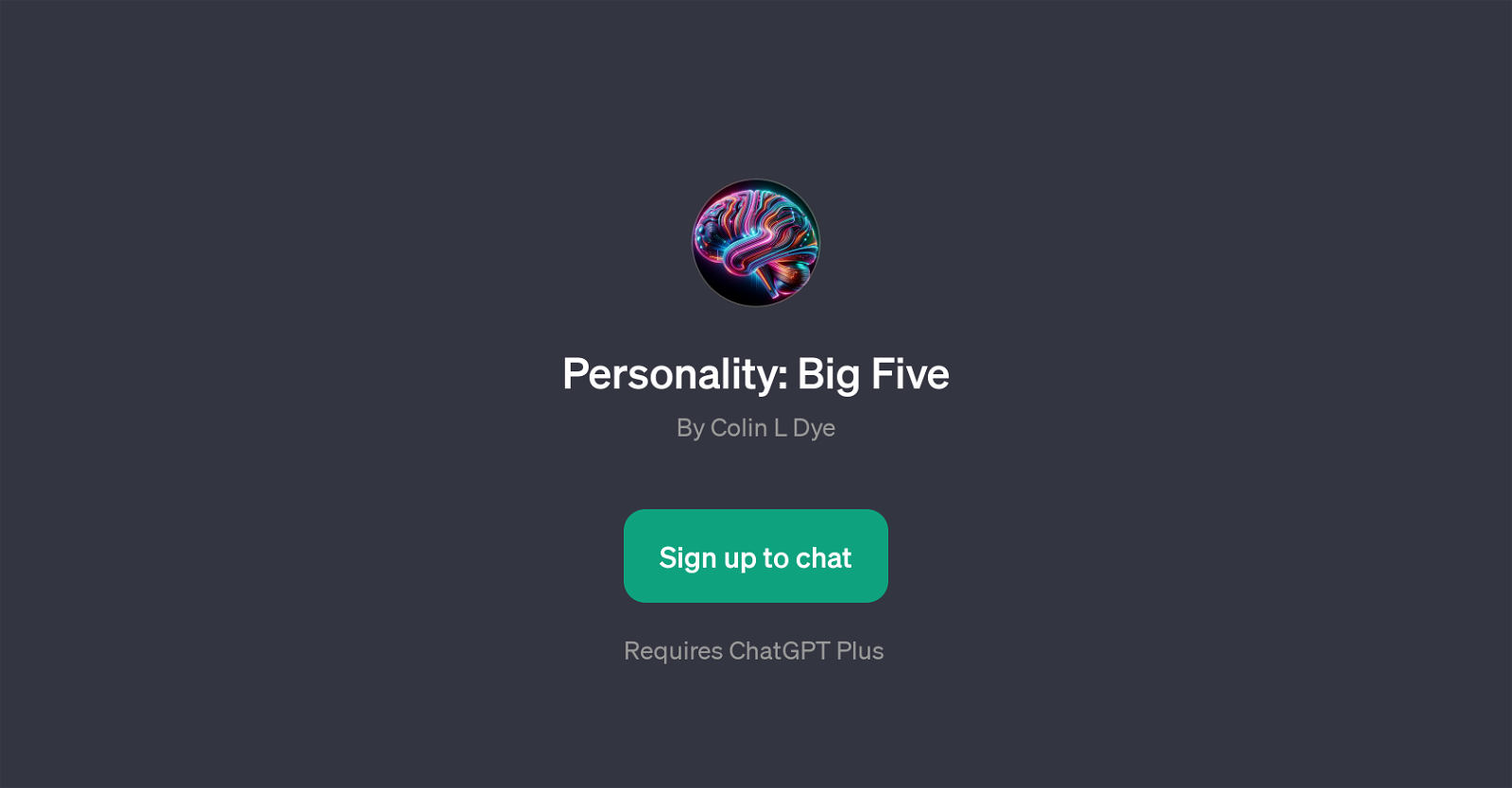 Personality: Big Five website