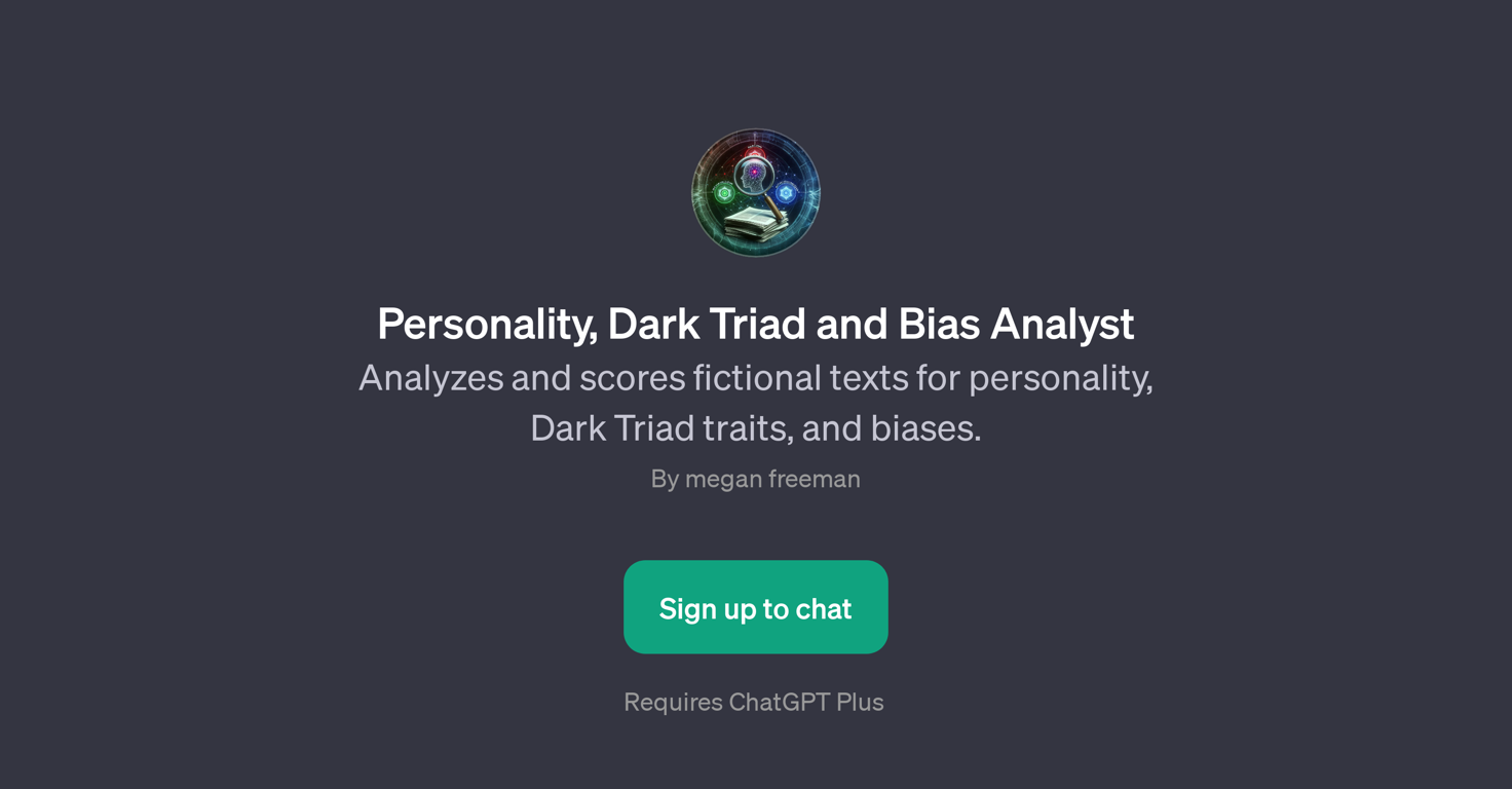 Personality, Dark Triad and Bias Analyst website