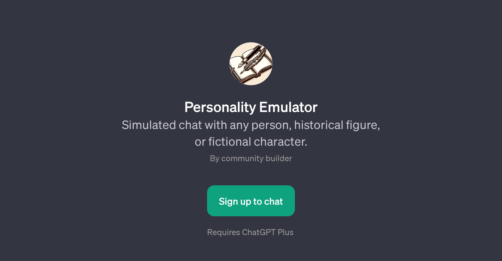 Personality Emulator website