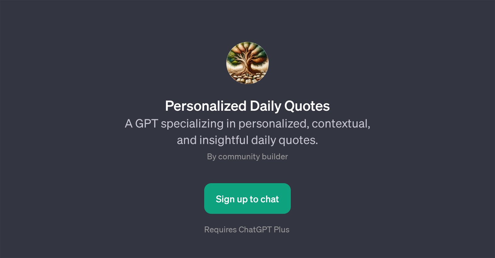 Personalized Daily Quotes website