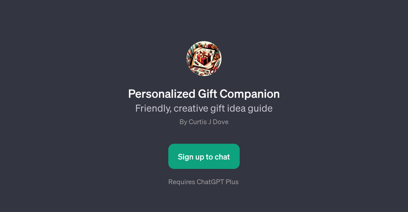 Personalized Gift Companion website