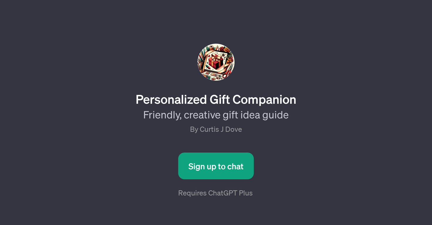 Personalized Gift Companion website