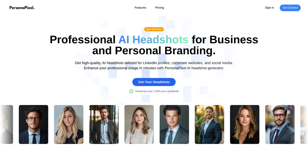 PersonaPixel website