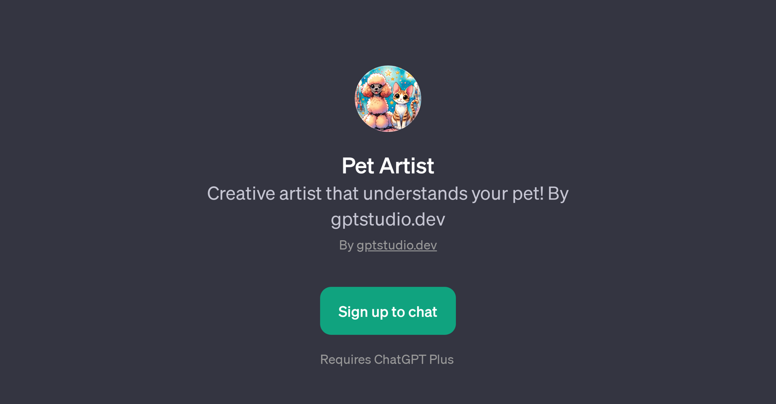Pet Artist website