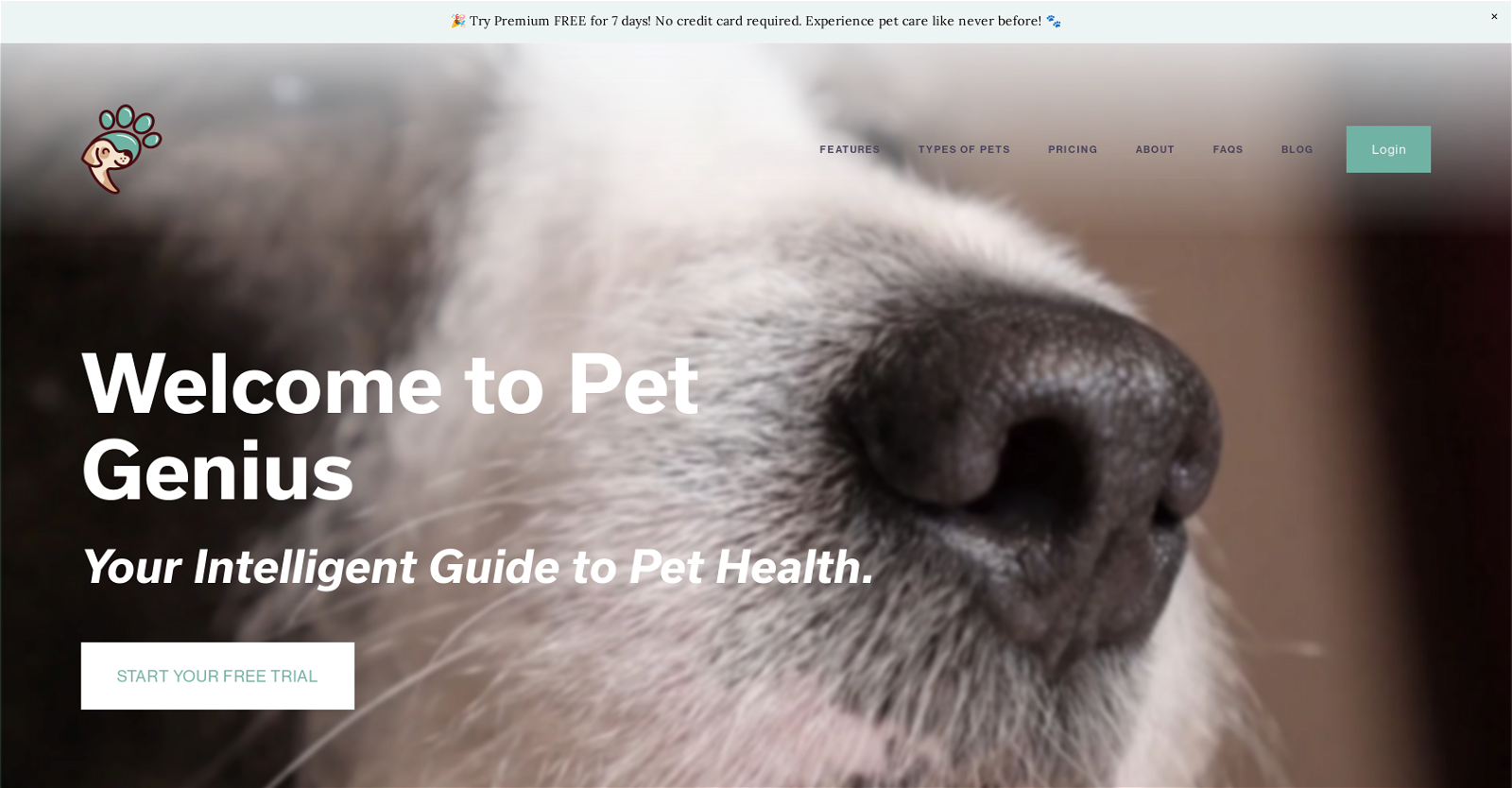 Pet Genius website