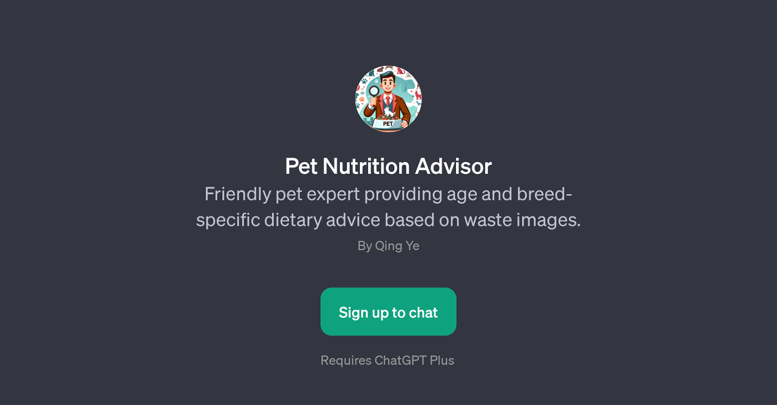 Pet Nutrition Advisor website