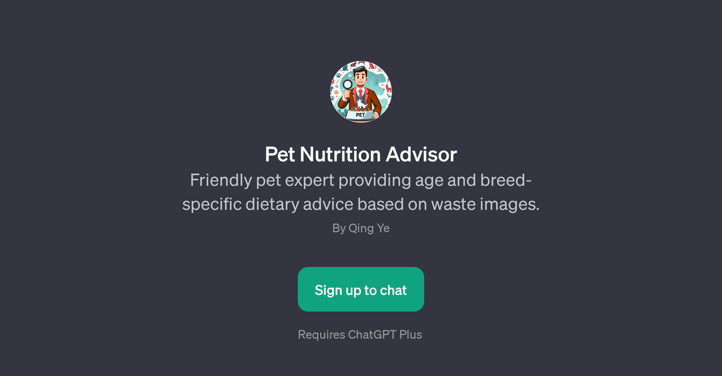 Pet Nutrition Advisor website