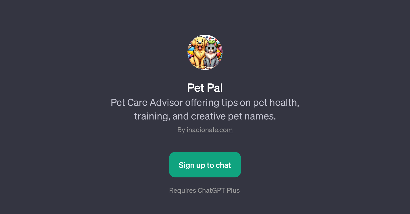 Pet Pal website
