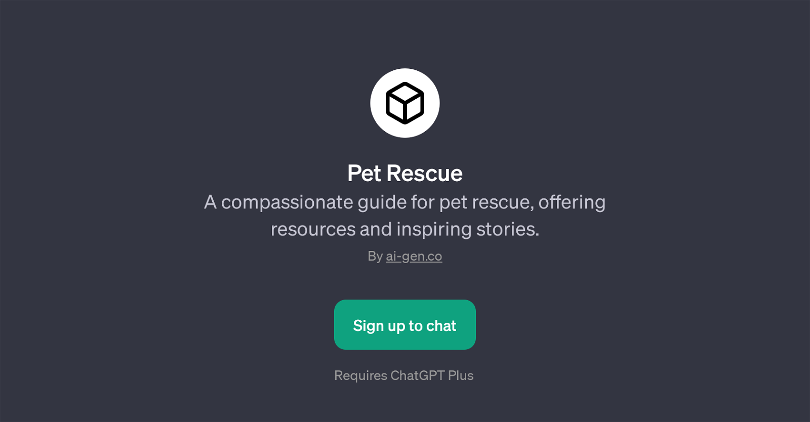 Pet Rescue website