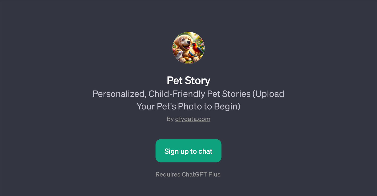 Pet Story website