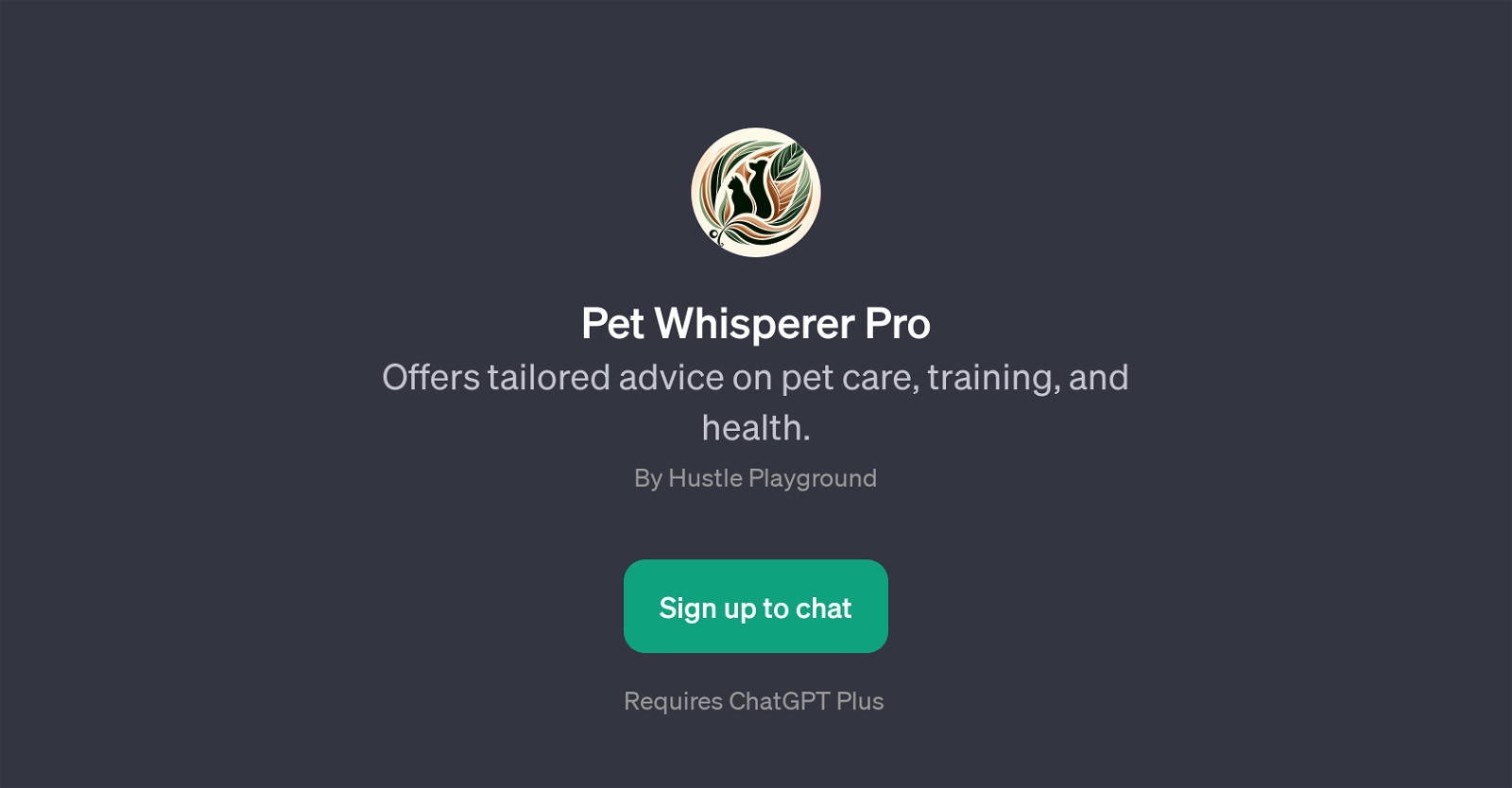 Pet Whisperer Pro website