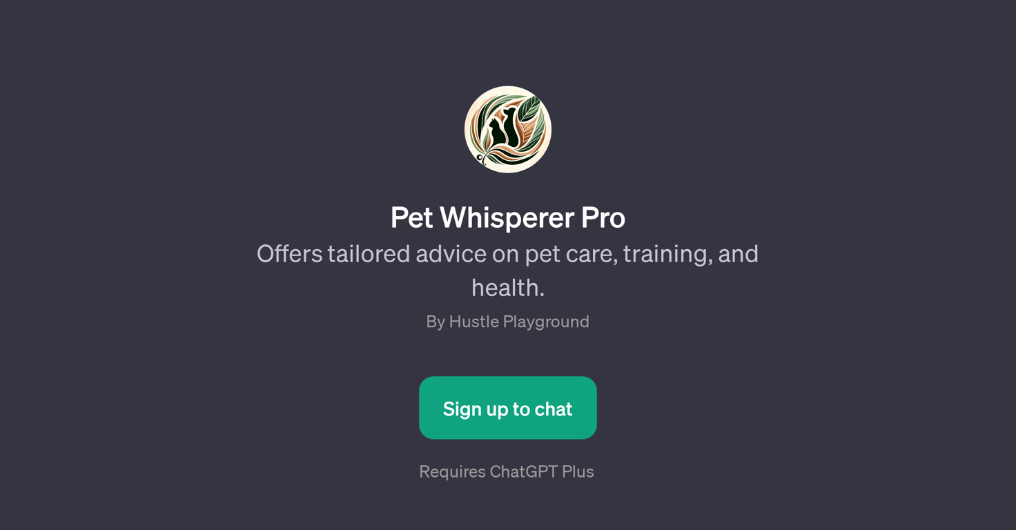 Pet Whisperer Pro website