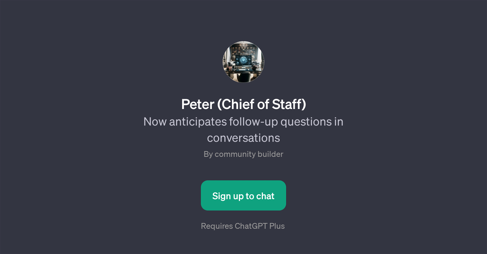 Peter (Chief of Staff) website