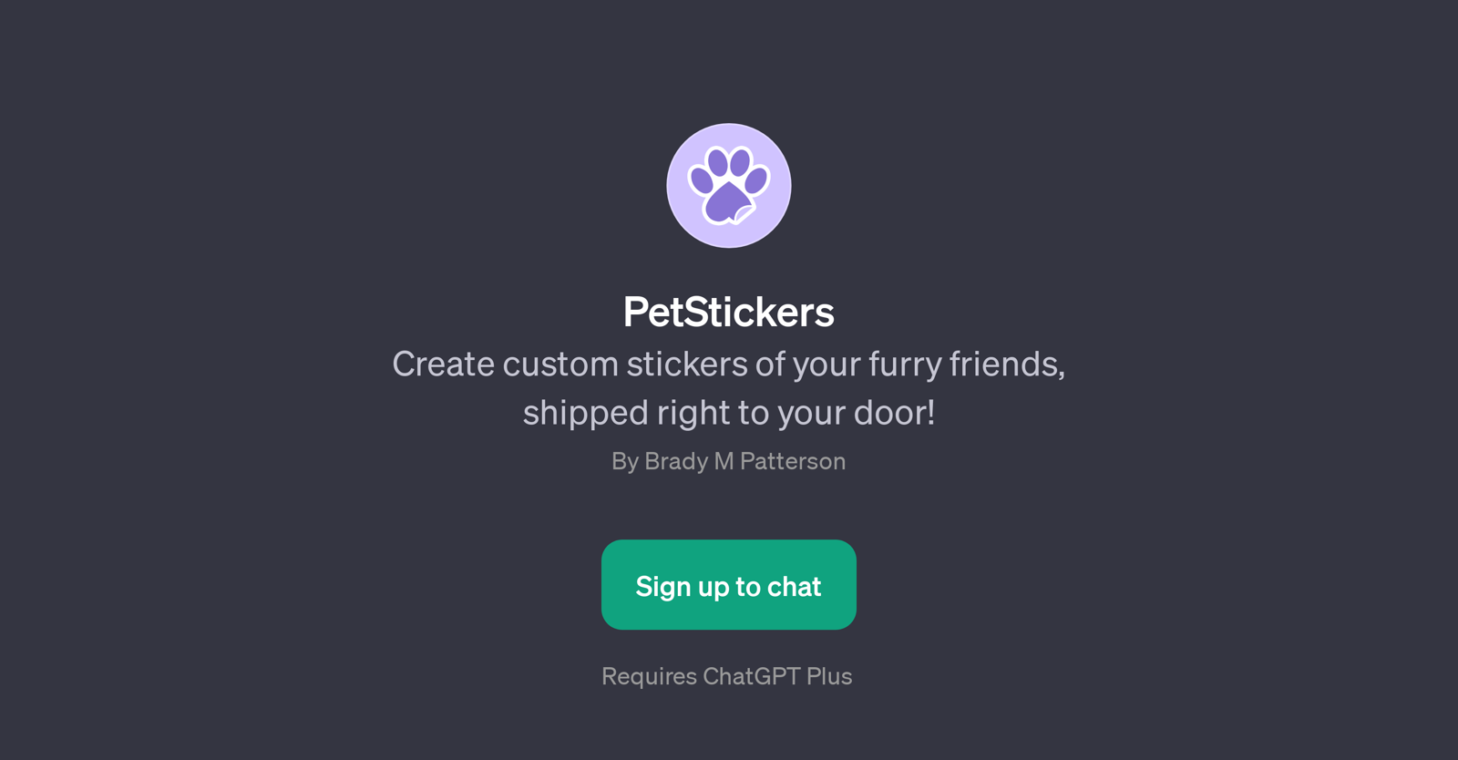 PetStickers website