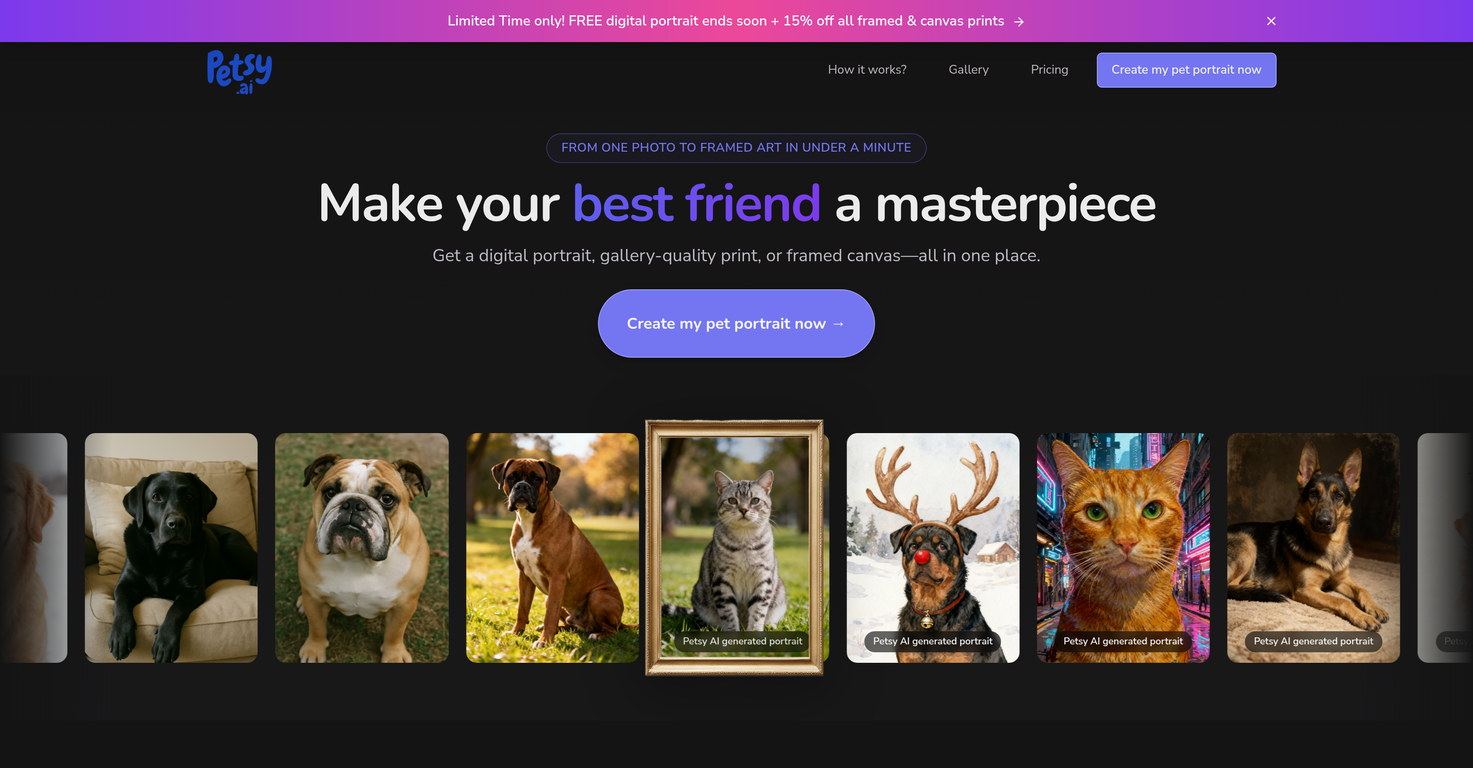Petsy AI website