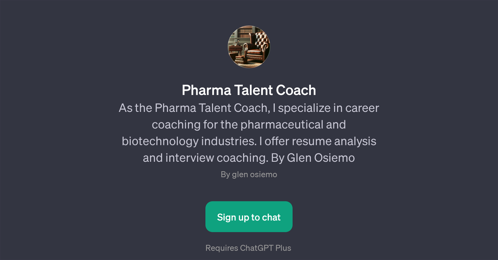 Pharma Talent Coach website